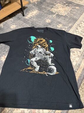 Black Astronaut Graphic Short Sleeve Tee